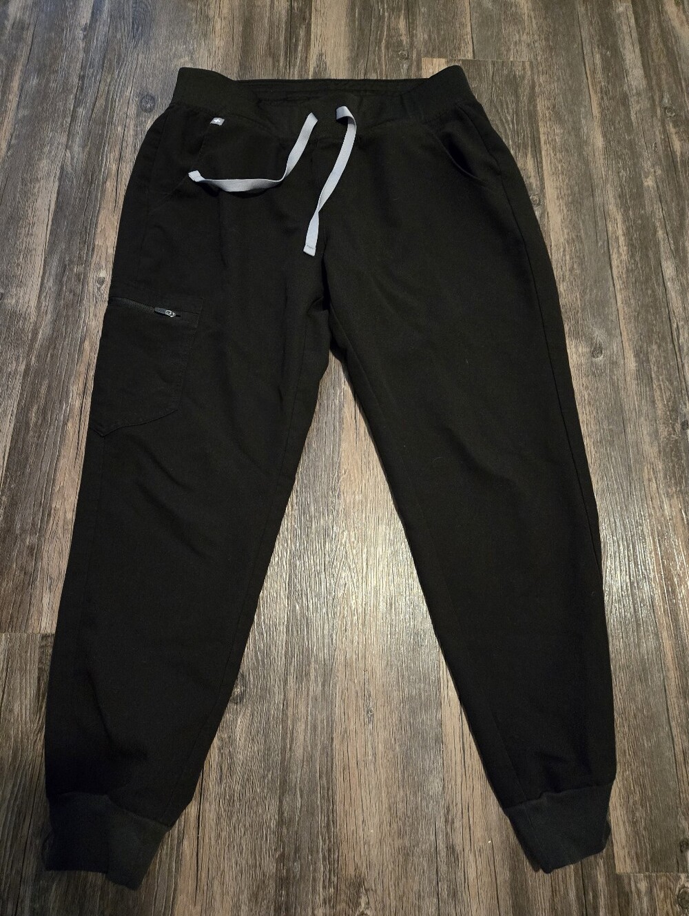 FIGS Black Drawstring Jogger Scrub Pants - Size M